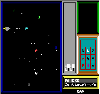 Asteroids Map Mode Screenshot